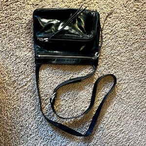 HOBO Cassie crossbody black leather purse